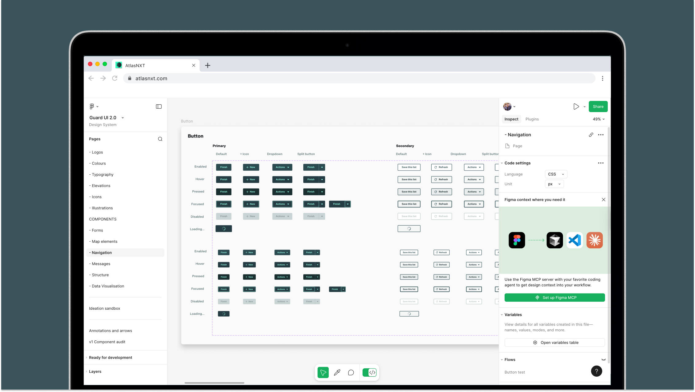 AtlasNXT Figma design system