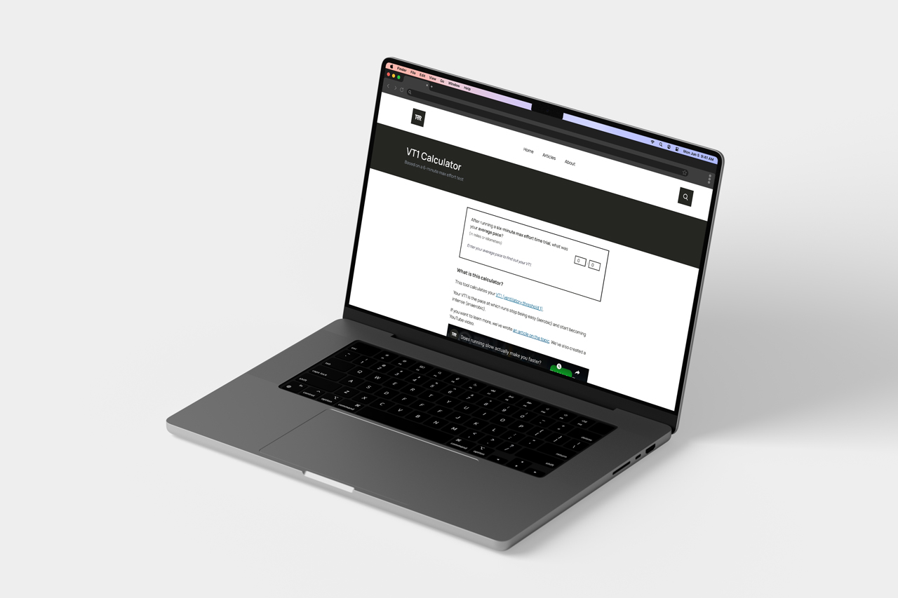 tr3 running VT1 page mockup